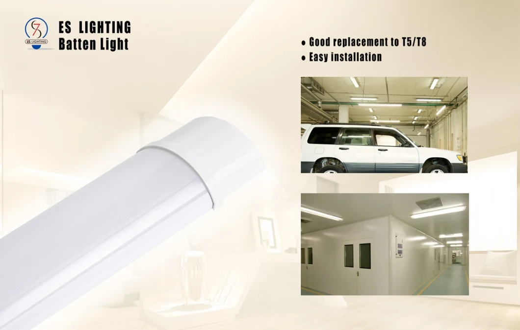 3 CCT LED Batten Integrated Linear Light for Warehouse Parking Lot Office 0.6m~1.5m