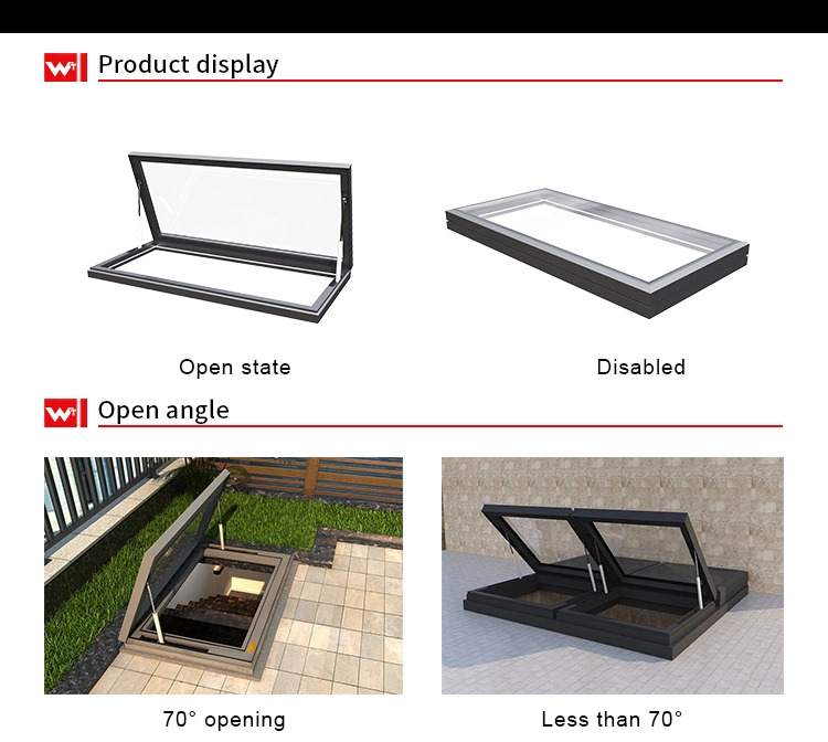 Guangzhou Factory Direct Sale Modern Style Design Sloping Roof Attic Solar LED Lighting Skylight Window