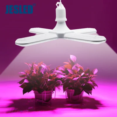 Jesled High Power LED Plant Growing Light Bulb Indoor Plant Greenhouse E27 LED UFO Grow Lamp with Red Blue IR UV Wavelength